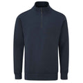 Navy - Front - Mantis Unisex Adult Quarter Zip Sweatshirt
