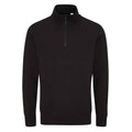 Black - Front - Mantis Unisex Adult Quarter Zip Sweatshirt