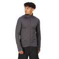 Seal Grey - Side - Regatta Mens Core Stretch Full Zip Midlayer