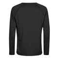 Black Melange - Front - Tee Jays Mens CoolDry Long-Sleeved T-Shirt