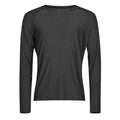Deep Green - Front - Tee Jays Mens CoolDry Long-Sleeved T-Shirt