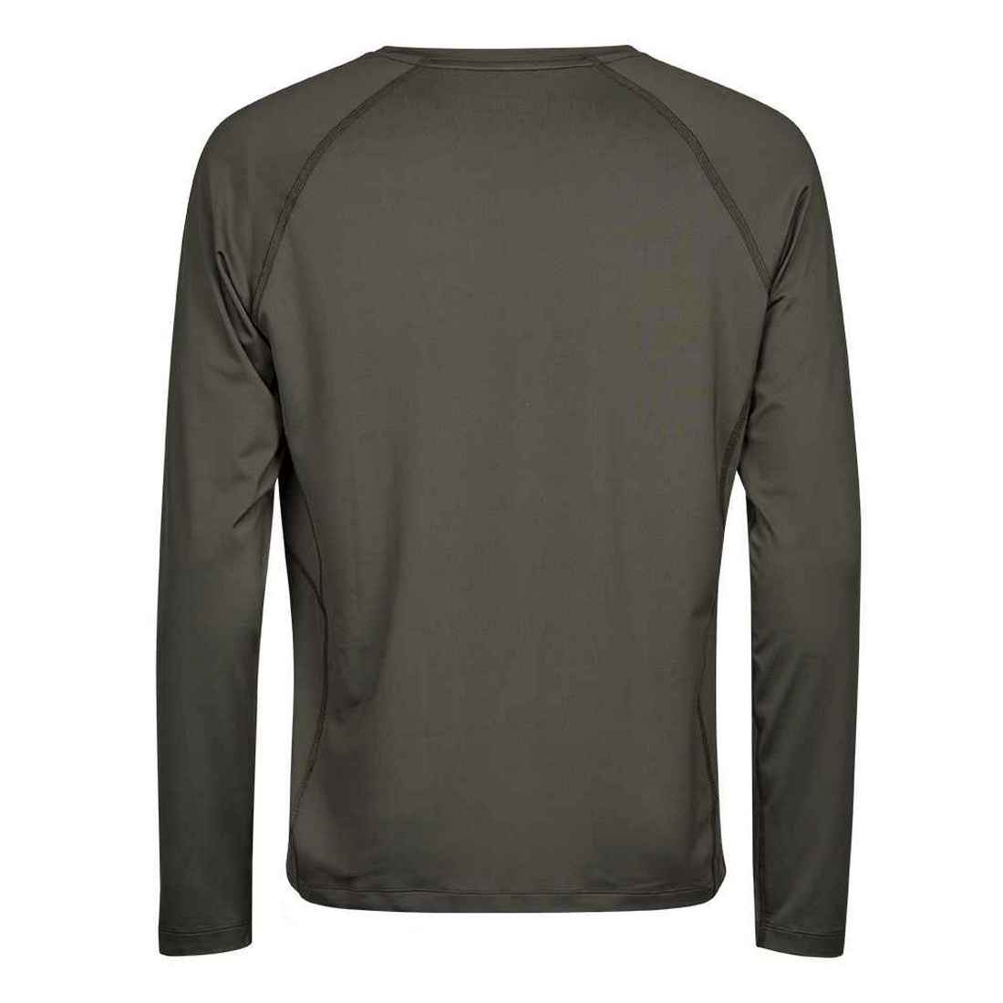 Deep Green - Back - Tee Jays Mens CoolDry Long-Sleeved T-Shirt