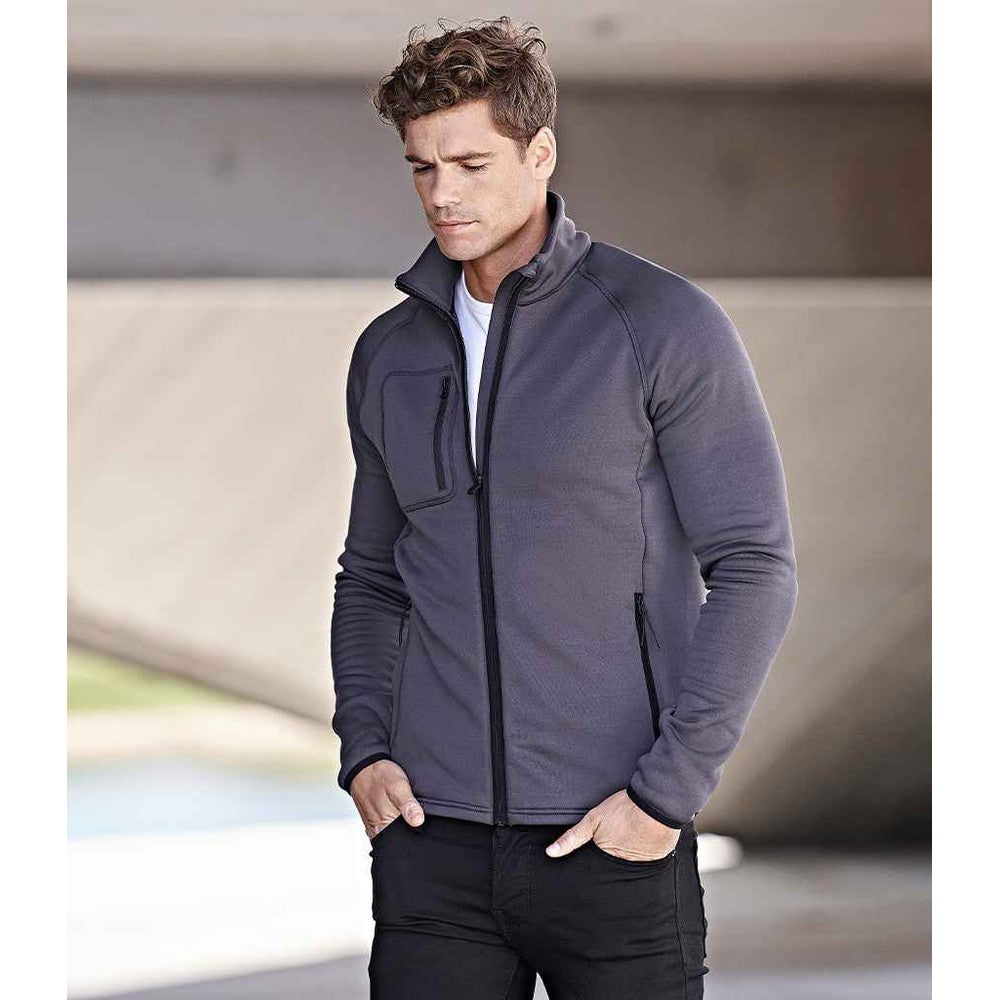 Dark Grey - Back - Tee Jays Mens Fleece Jacket