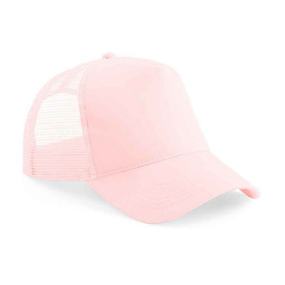 Pastel Pink - Front - Beechfield Childrens-Kids Trucker Cap