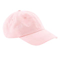 Powder Pink - Front - Beechfield Unisex Adult Organic Cotton Baseball Cap