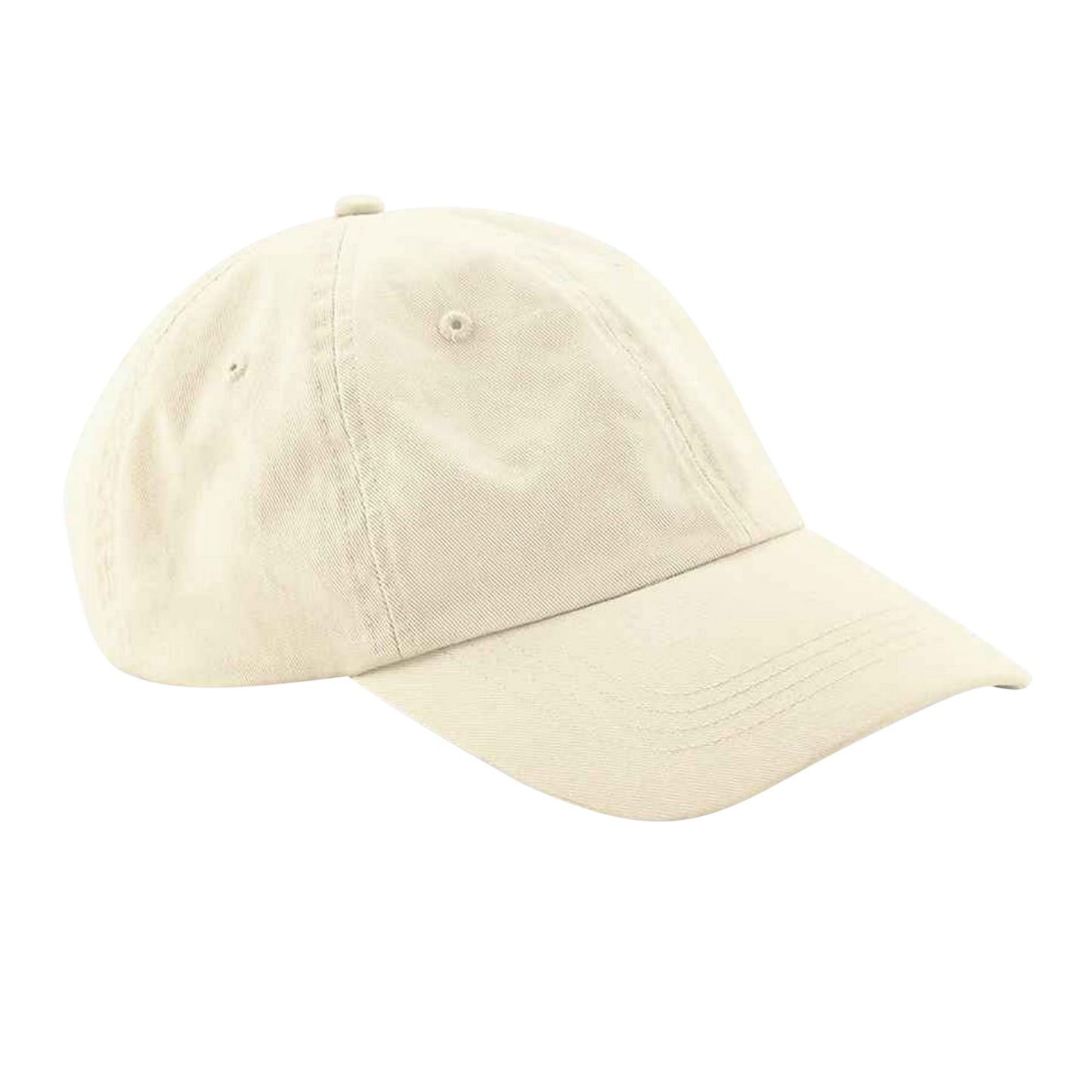 Natural - Front - Beechfield Unisex Adult Organic Cotton Baseball Cap