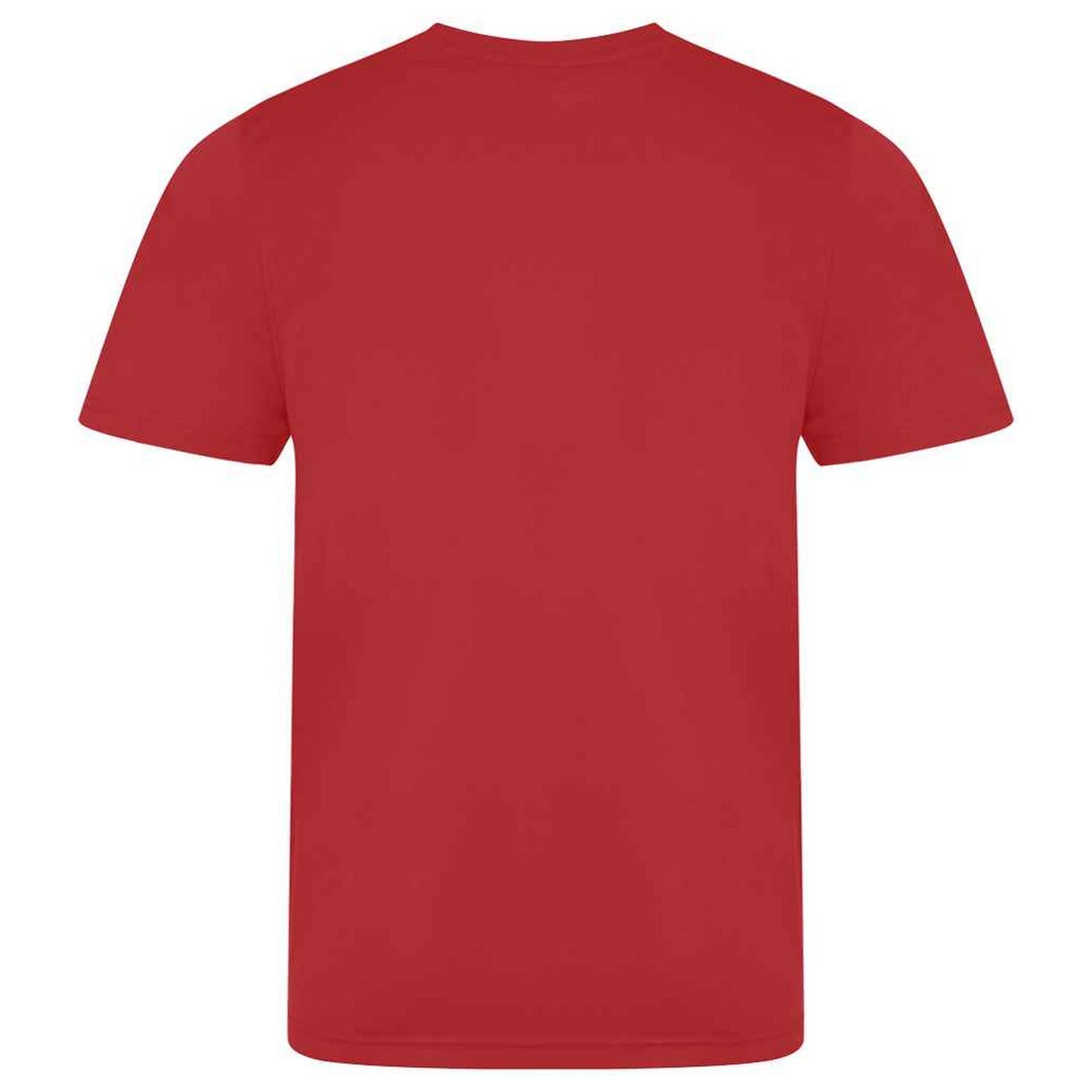 Fire Red - Back - AWDis Cool Unisex Adult Smooth T-Shirt