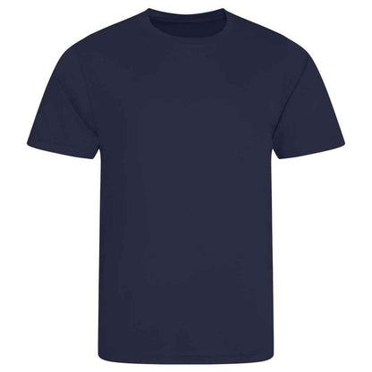 French Navy - Front - AWDis Cool Unisex Adult Smooth T-Shirt