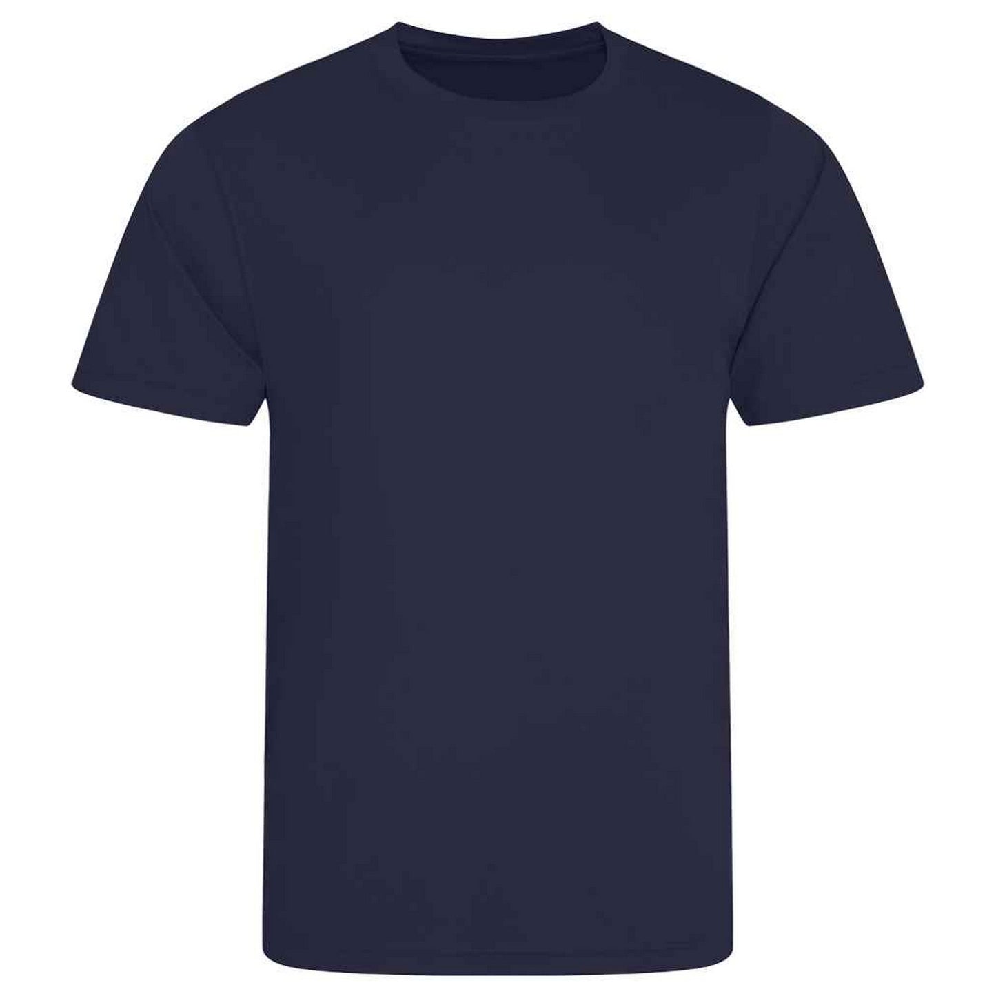 French Navy - Front - AWDis Cool Unisex Adult Smooth T-Shirt