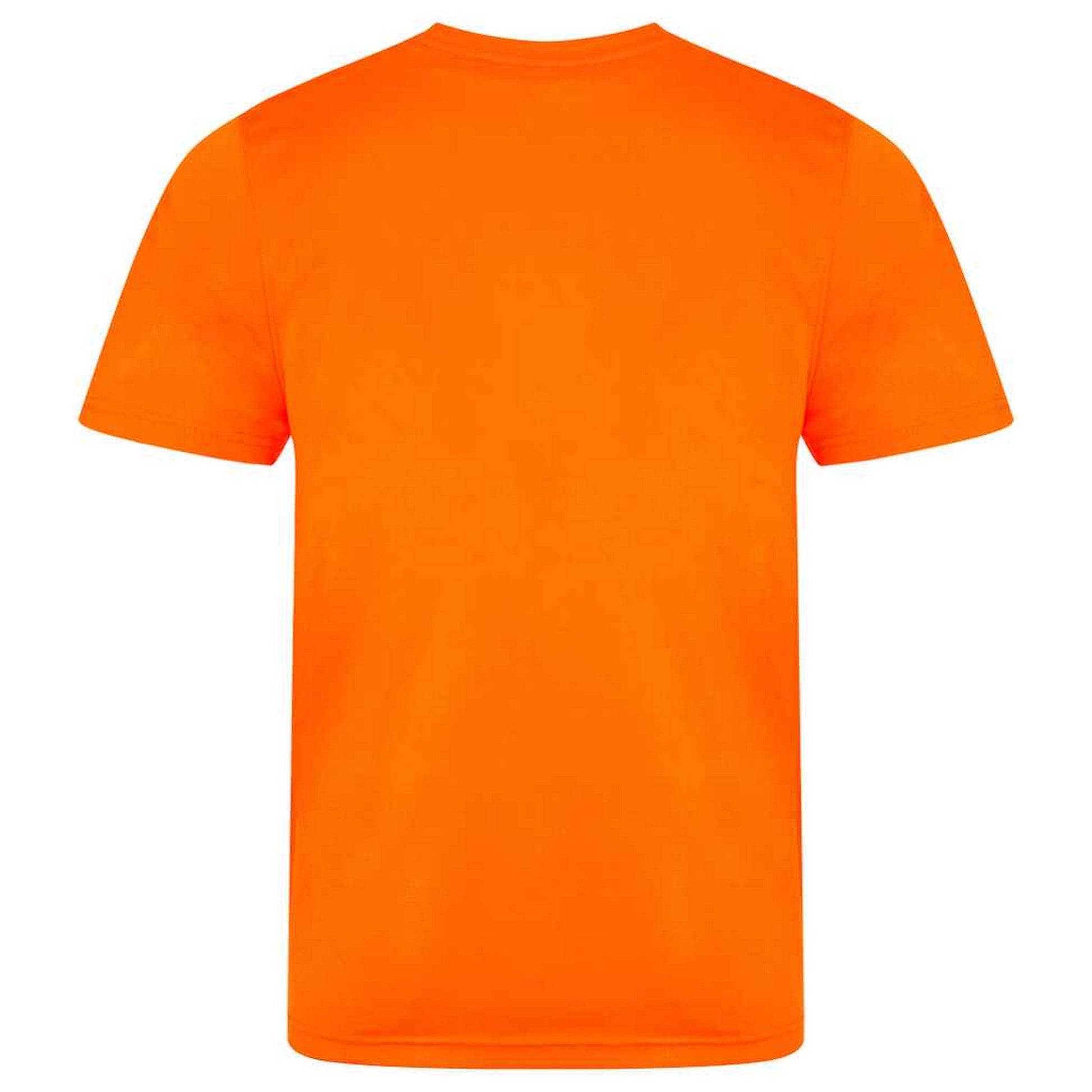 Electric Orange - Back - AWDis Cool Unisex Adult Smooth T-Shirt