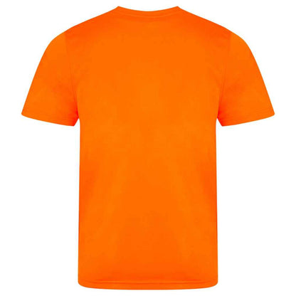 Electric Orange - Back - AWDis Cool Unisex Adult Smooth T-Shirt