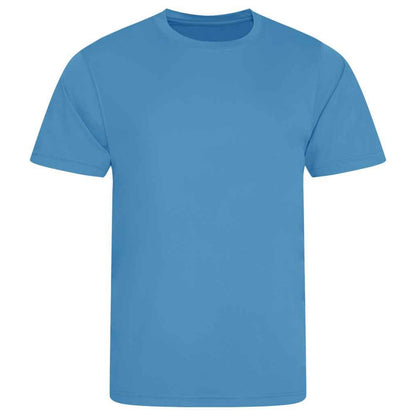 Sapphire Blue - Front - AWDis Cool Unisex Adult Smooth T-Shirt