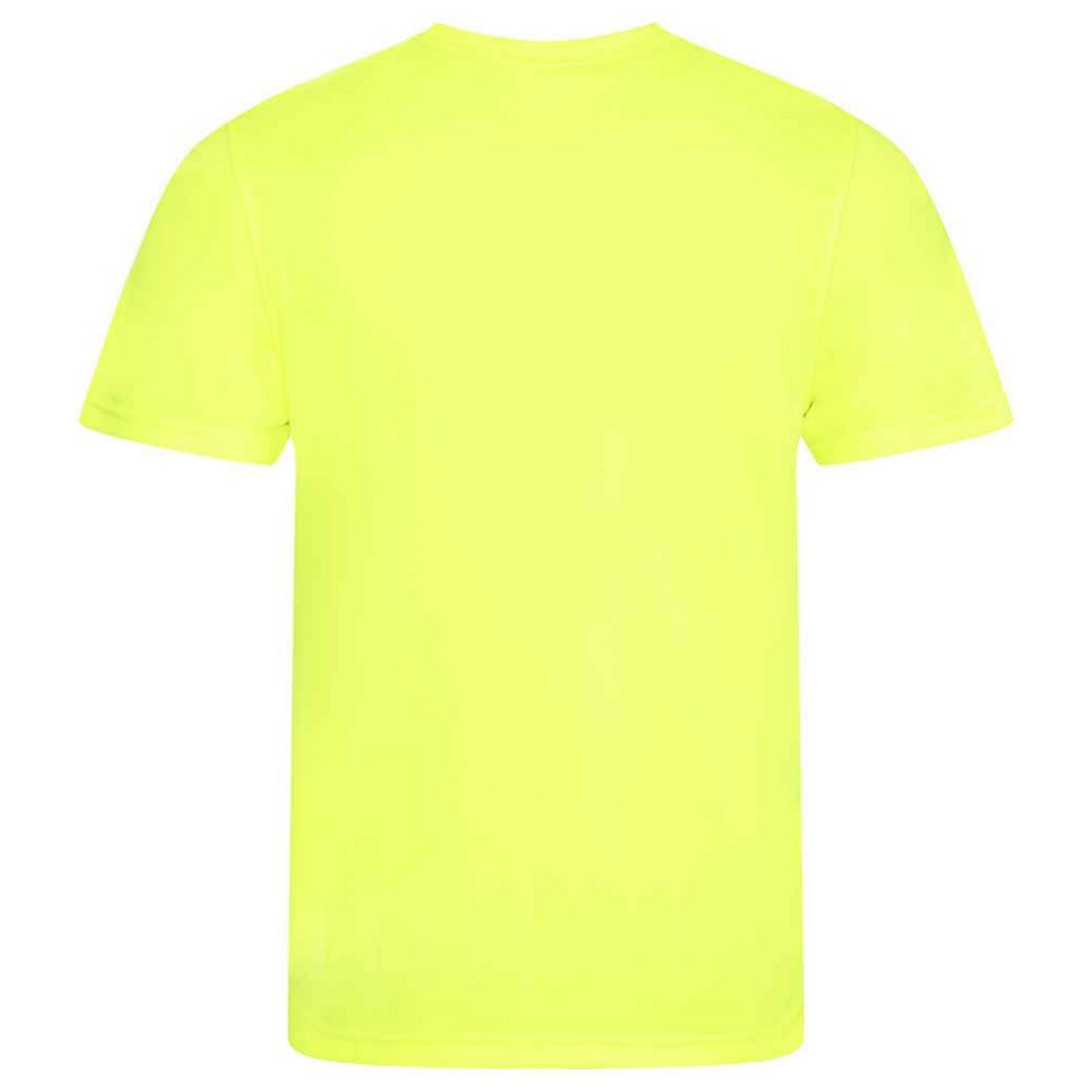 Electric Yellow - Back - AWDis Cool Unisex Adult Smooth T-Shirt