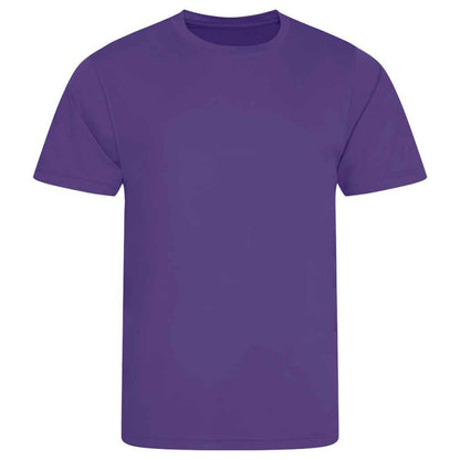 Purple - Front - AWDis Cool Unisex Adult Smooth T-Shirt