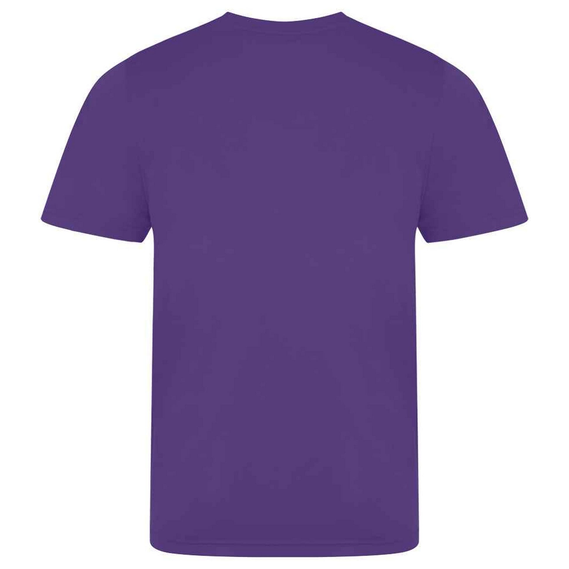 Purple - Back - AWDis Cool Unisex Adult Smooth T-Shirt