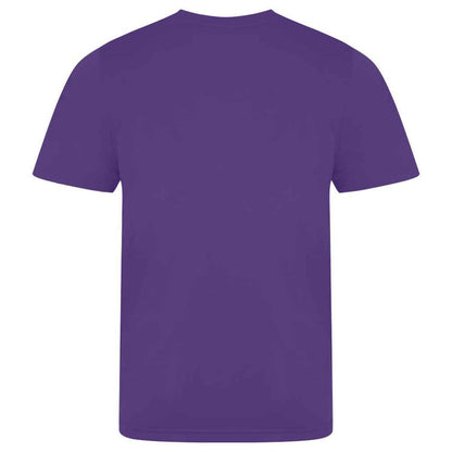 Purple - Back - AWDis Cool Unisex Adult Smooth T-Shirt
