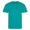 Turquoise Blue - Front - AWDis Cool Unisex Adult Smooth T-Shirt
