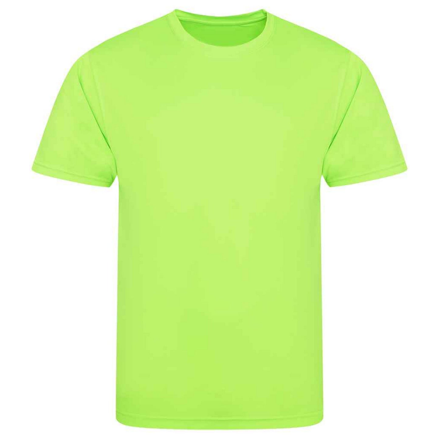 Electric Green - Front - AWDis Cool Unisex Adult Smooth T-Shirt