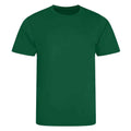 Bottle Green - Front - AWDis Cool Unisex Adult Smooth T-Shirt