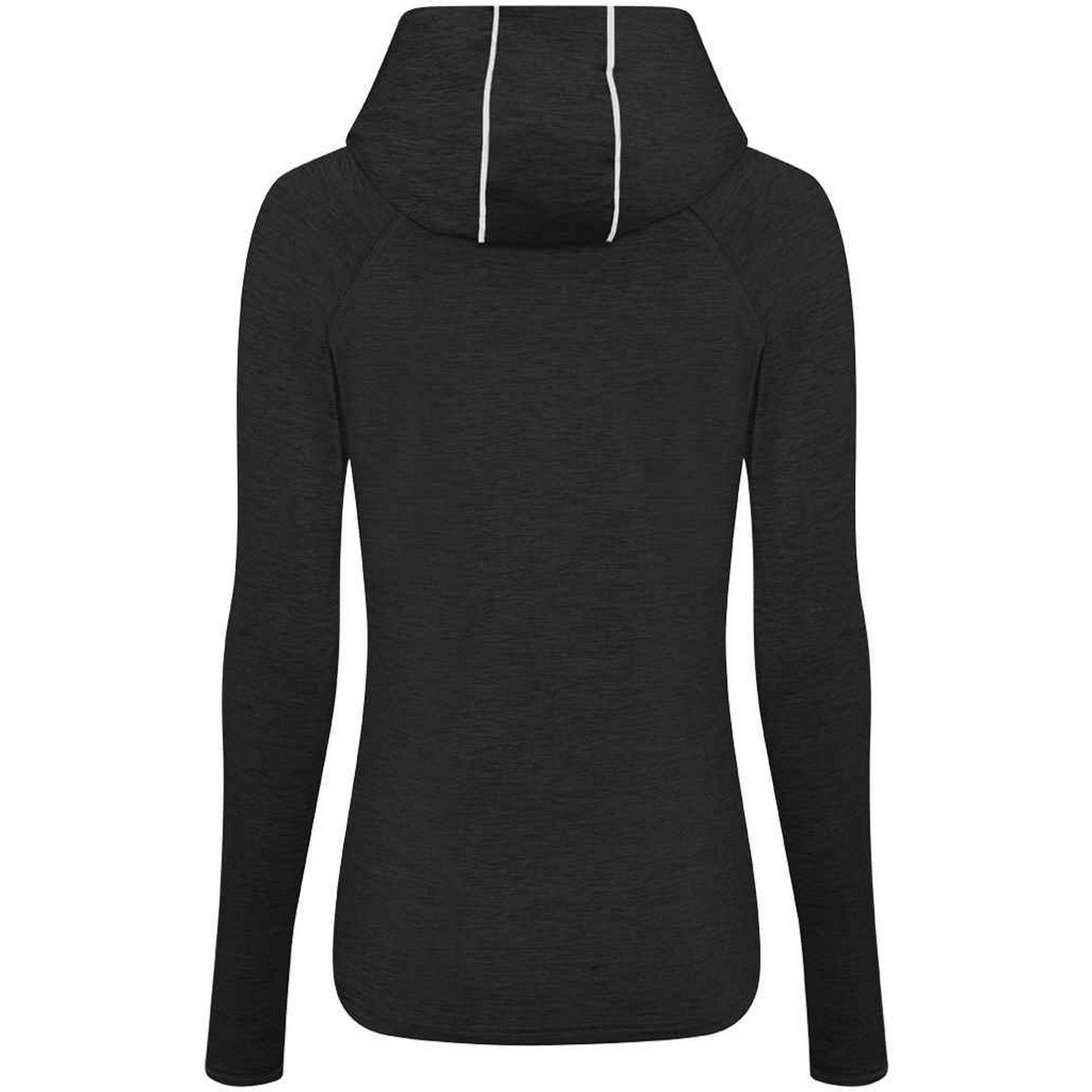 Black Slate Melange - Back - AWDis Cool Womens-Ladies Cowl Neck Top