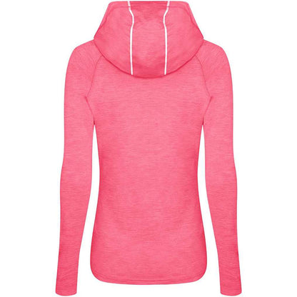 Electric Pink Melange - Back - AWDis Cool Womens-Ladies Cowl Neck Top