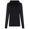 Jet Black - Front - AWDis Cool Womens-Ladies Cowl Neck Top