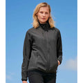 Charcoal - Side - SOLS Womens-Ladies Falcon Softshell Recycled Soft Shell Jacket