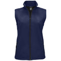 French Navy - Front - SOLS Womens-Ladies Race Softshell Gilet