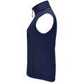 French Navy - Back - SOLS Womens-Ladies Race Softshell Gilet