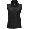 Black - Front - SOLS Womens-Ladies Race Softshell Gilet