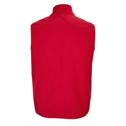 Pepper Red - Back - SOLS Mens Falcon Softshell Recycled Body Warmer