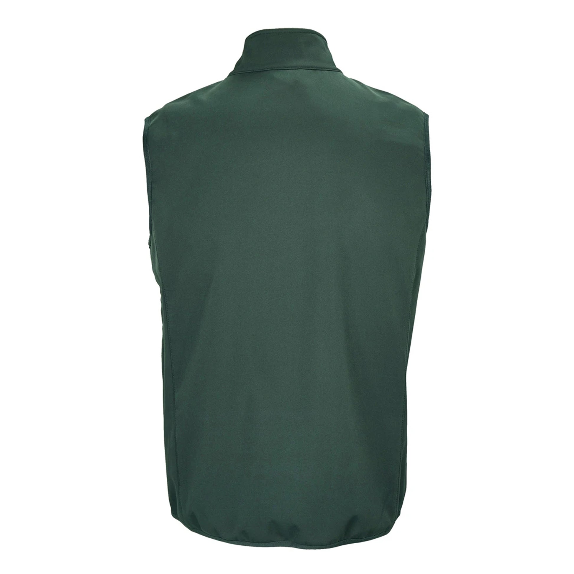 Forest Green - Back - SOLS Mens Falcon Softshell Recycled Body Warmer