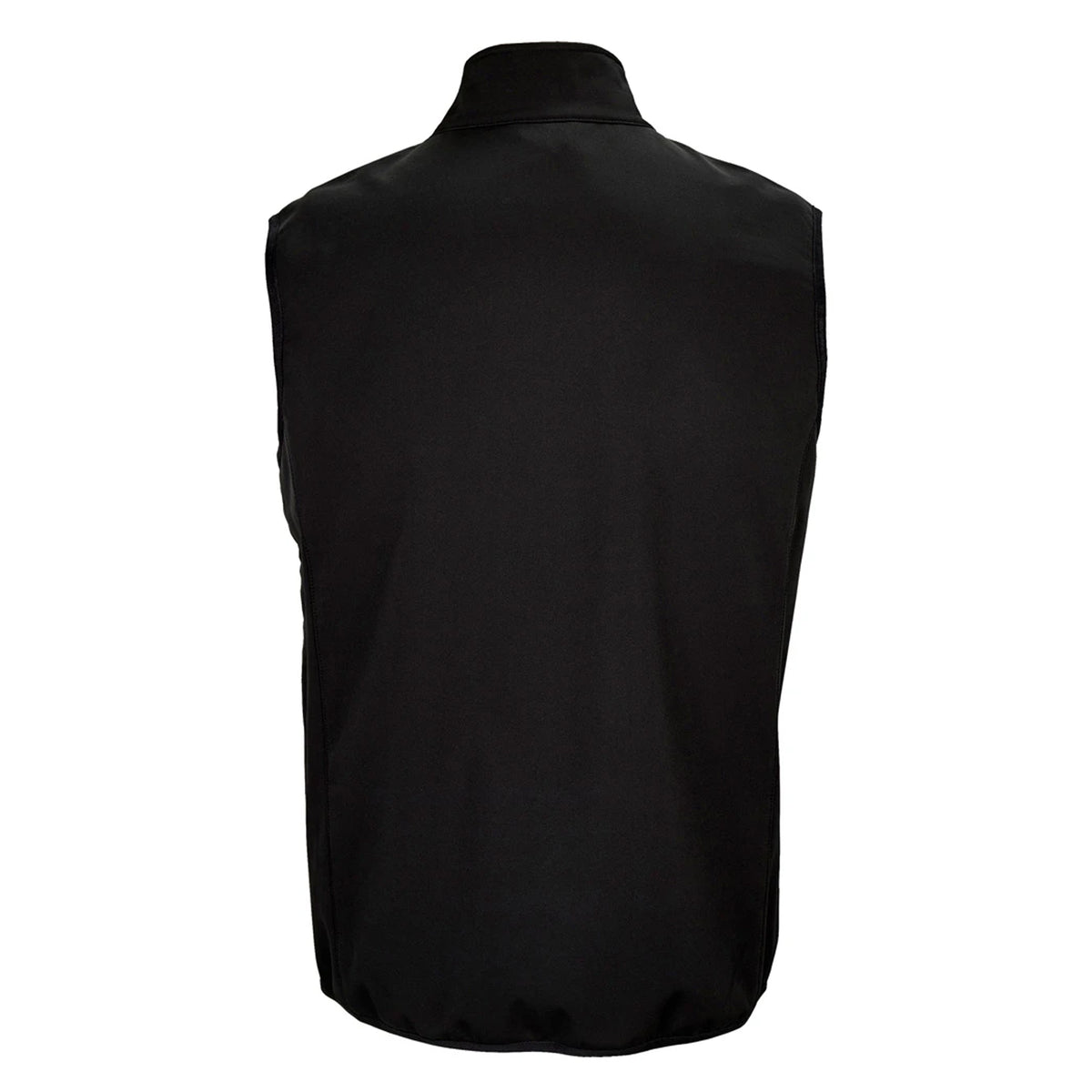 Black - Back - SOLS Mens Falcon Softshell Recycled Body Warmer