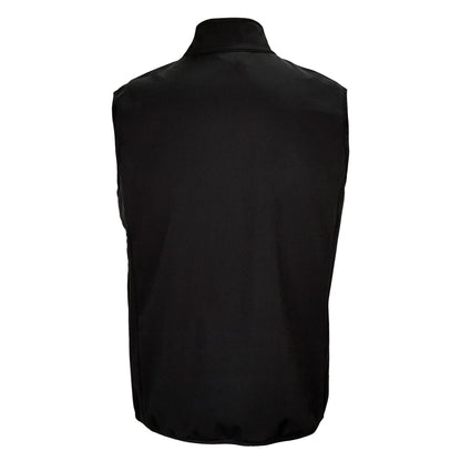 Black - Back - SOLS Mens Falcon Softshell Recycled Body Warmer