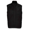 Black - Front - SOLS Mens Falcon Softshell Recycled Body Warmer