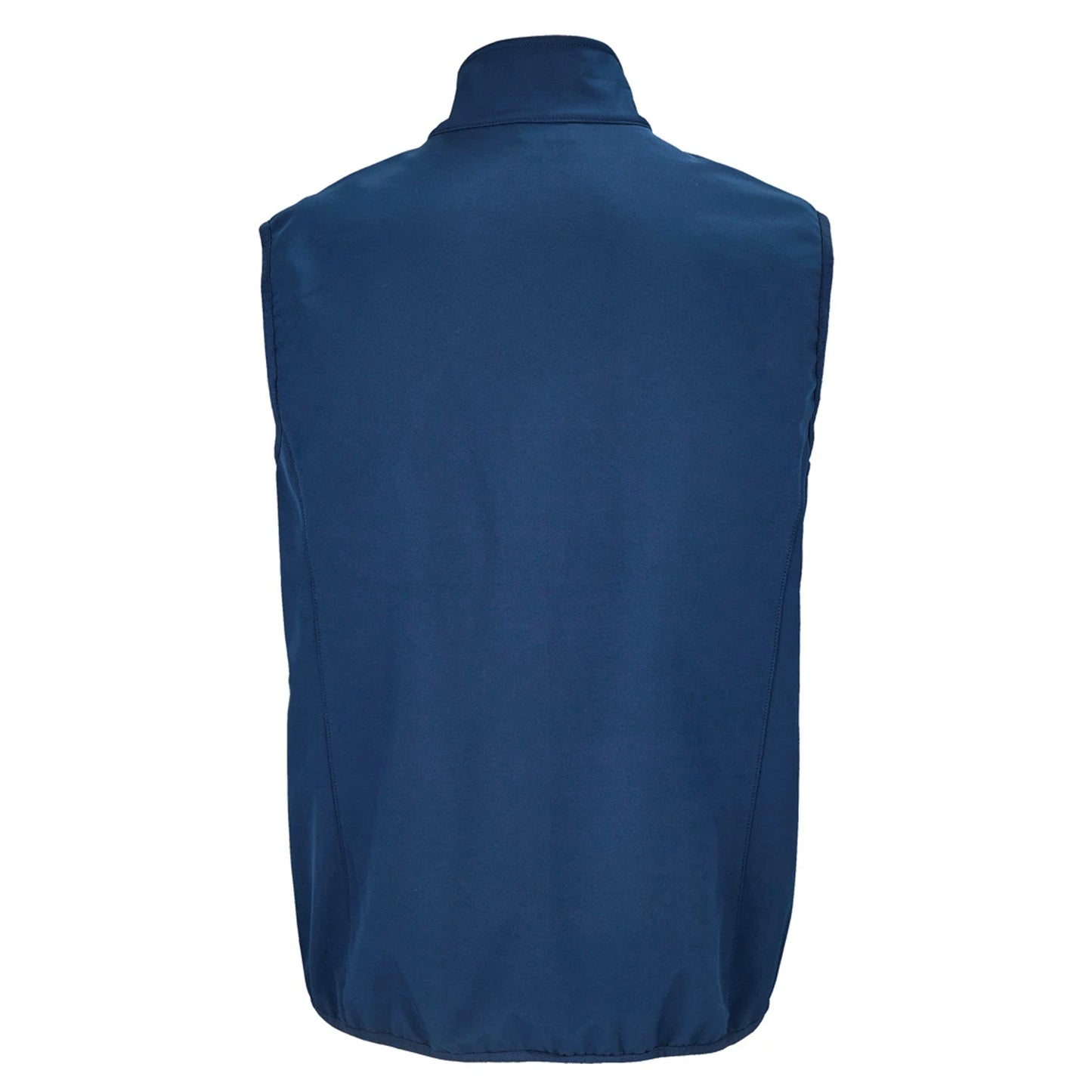 Abyss Blue - Back - SOLS Mens Falcon Softshell Recycled Body Warmer