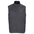 Charcoal - Front - SOLS Mens Falcon Softshell Recycled Body Warmer