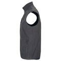 Charcoal - Back - SOLS Mens Falcon Softshell Recycled Body Warmer