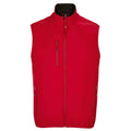 Pepper Red - Front - SOLS Mens Falcon Softshell Recycled Body Warmer