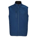 Abyss Blue - Front - SOLS Mens Falcon Softshell Recycled Body Warmer