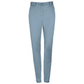 Creamy Dark Blue - Front - SOLS Womens-Ladies Jared Stretch Suit Trousers