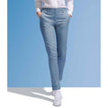Creamy Dark Blue - Side - SOLS Womens-Ladies Jared Stretch Suit Trousers