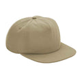 Desert Sand - Front - Beechfield Unisex Adult Organic Cotton 5 Panel Baseball Cap