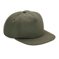 Olive Green - Front - Beechfield Unisex Adult Organic Cotton 5 Panel Baseball Cap