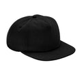 Black - Front - Beechfield Unisex Adult Organic Cotton 5 Panel Baseball Cap