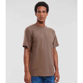 Mocha - Side - Russell Mens Ringspun Cotton Classic T-Shirt