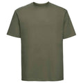 Olive Green - Front - Russell Mens Ringspun Cotton Classic T-Shirt
