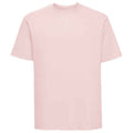 Powder Rose - Front - Russell Mens Ringspun Cotton Classic T-Shirt
