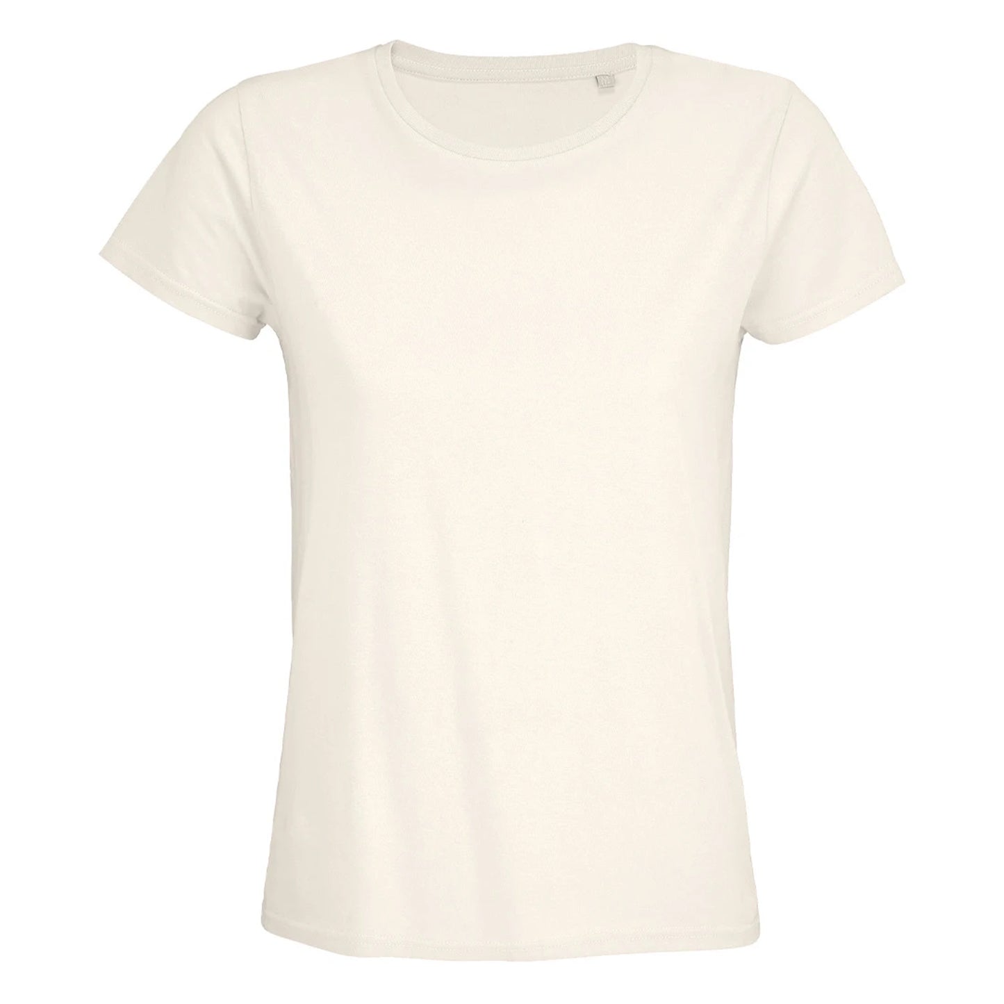 Off White - Front - SOLS Womens-Ladies Pioneer Organic T-Shirt