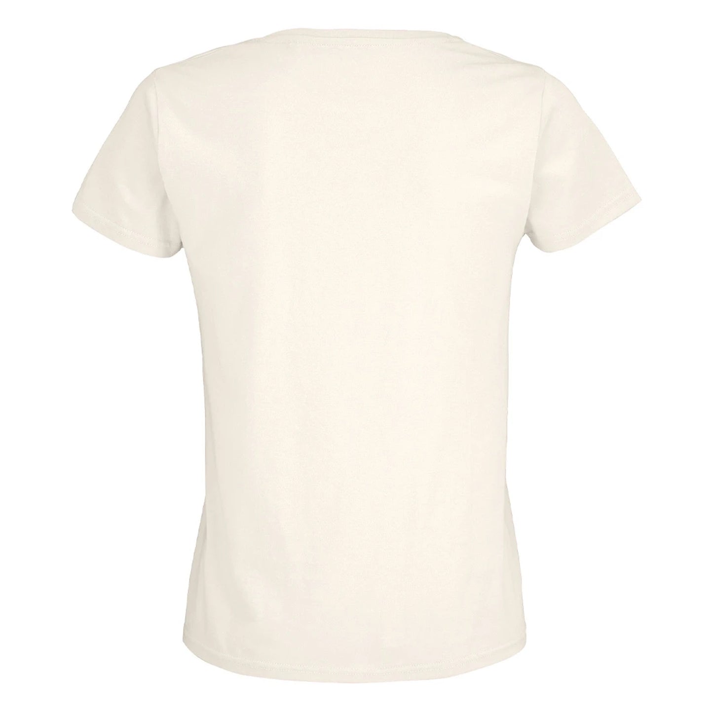 Off White - Back - SOLS Womens-Ladies Pioneer Organic T-Shirt